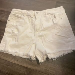 AE high waist  distressed shorts